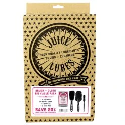 JUICE LUBES Mixed Bundle, 3 X Brush & Cloth Pack
